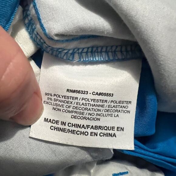 Nike Dri-fit Performance Men golf pants Aqua Electric Blue 472532-406 35x32 - Picture 3 of 4